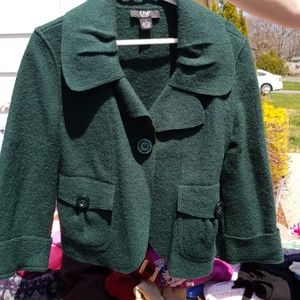 Dark green wool jacket